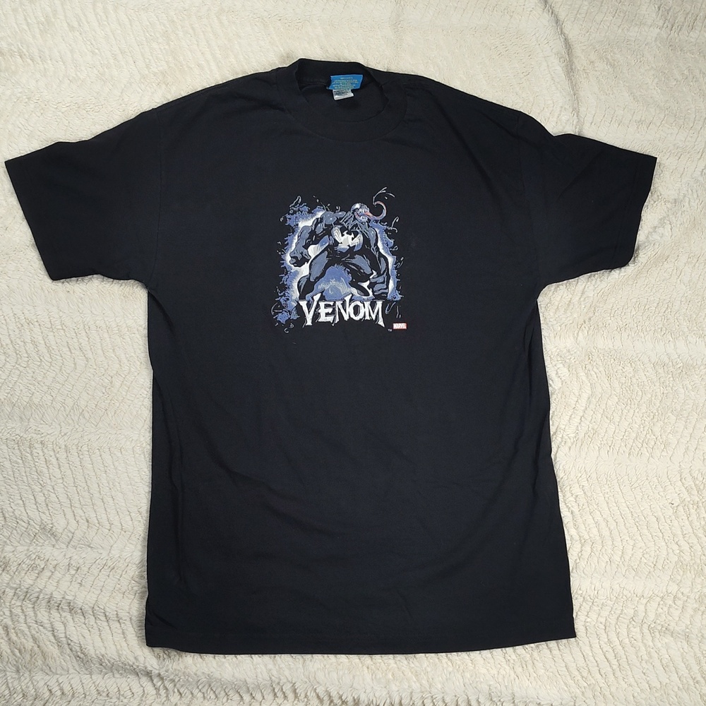 Men's Large Spider-Man Venom Marble Shirt